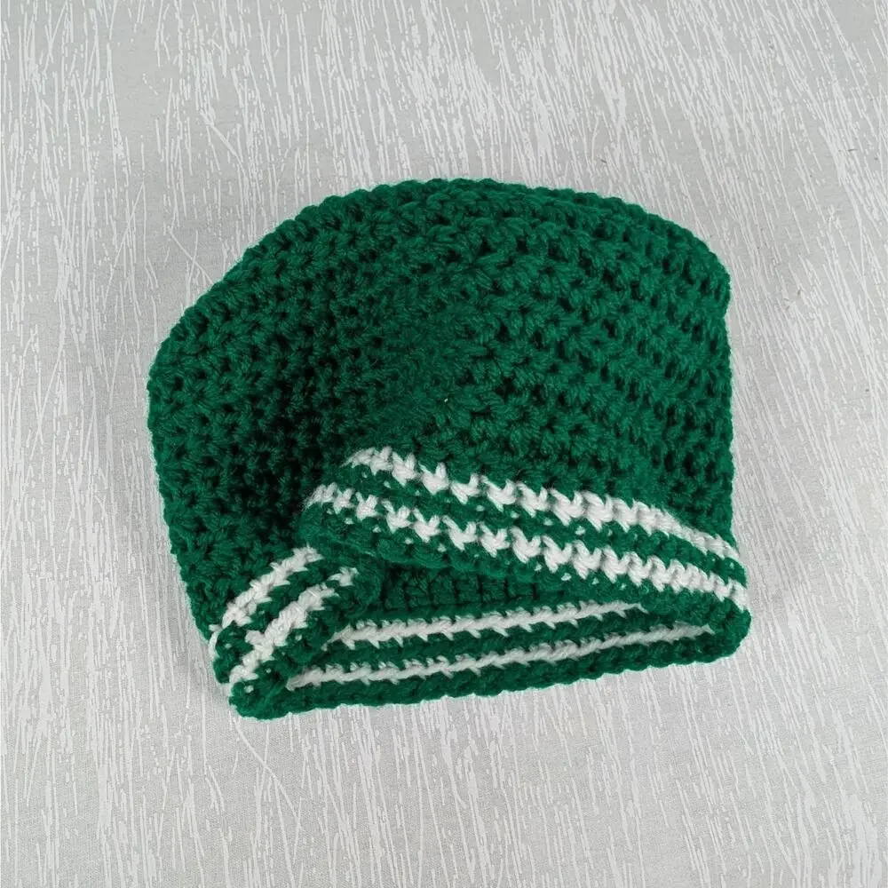 Shamrock Youth/Baby Green White Knit Hat